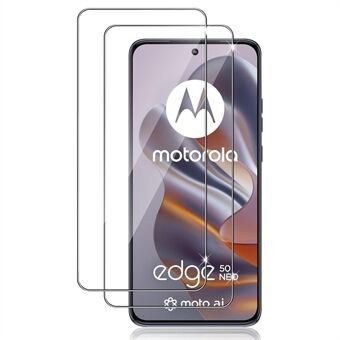 2 stycken för Motorola Edge 50 Neo 5G HD Klar Skärmskydd Anti-Explosion 2,5D Bågkant Härdat Glas Skärmskyddsfilm