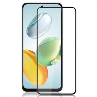 AMORUS För Honor X7c 4G / 200 Smart 5G Skärmskydd Anti-Splittrande Härdat Glas Film - Svart