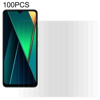 100 st för Xiaomi Poco C75 4G / Redmi A3 Pro 4G / 14C 4G / 14R 5G Skärmskydd Repfri Härdat Glas Film