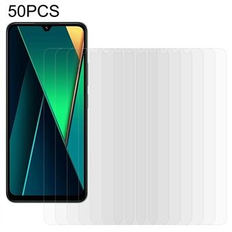 50 st För Xiaomi Poco C75 4G / Redmi A3 Pro 4G / 14R 5G / 14C 4G Skärmskydd Ultra Clear Full Glue Härdat Glas Film