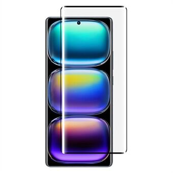 RURIHAI För Infinix Hot 50 Pro 4G Hög Aluminium-Silikonglas Telefonskärmskydd 3D Böjd Sidolimfilm