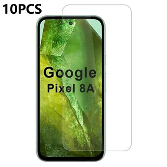 10 st / Förpackning för Google Pixel 8a Skärmskydd Högtransparent Skyddsfilm