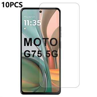 10 stycken / förpackning för Motorola Moto G75 5G Skärmskydd Hög transparens skyddsfilm