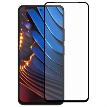 För Xiaomi Poco X3 GT 5G / Redmi Note 10 Pro 5G (Kina) 9D härdat glas heltäckande skärmskydd Silke Printing Sidolim Anti Scratch