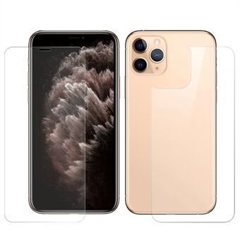 NORTHJO A+ Glass 9H Hårdhet Härdat glasfilm för iPhone 11 Pro 5,8 tum Front+Back Screen Protector HD Clear 0,3mm 2,5D Anti-Fingerprint Screen Film