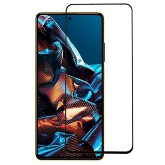 För Xiaomi Poco X5 Pro 5G / Redmi Note 12 Pro Speed 5G / Redmi Note 12 Pro 5G Silk Printing Telefon Skärmskydd Hellim Heltäckande Härdat glasfilm