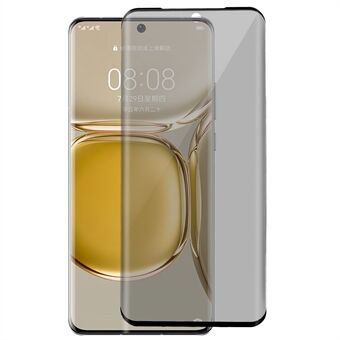 RURIHAI För Huawei P50 Pro 4G Privacy Screen Protector 3D Böjt sidolim härdat glasfilm Beröringskänslig