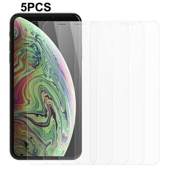 5 st/pack för iPhone XS Max 6,5 tum 2,5D skärmskydd 0,3 mm härdat glas klart telefonskärmsfilm