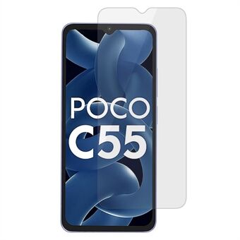 För Xiaomi Poco C55 4G Anti-explosion härdat glasfilm 2.5D Arc Edge HD telefonskärmskydd