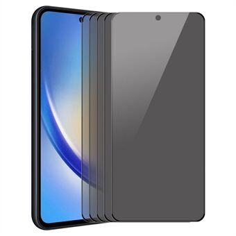 ENKAY HAT PRINCE 5 st För Samsung Galaxy A35 5G Fullskärmsbeläggning 28-graders Anti-spioner Härdat Glas Film