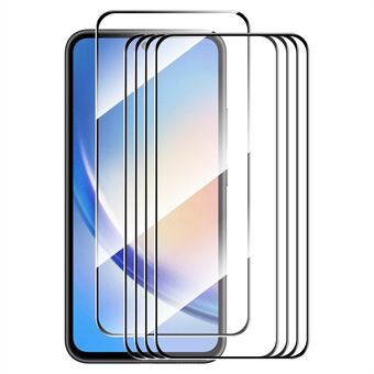 ENKAY HAT PRINCE 5 stycken för Samsung Galaxy A55 5G Hög aluminium-kiselglasfilm Silkestryck 9H 2.5D Skärmskydd