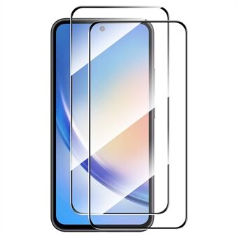 ENKAY HAT PRINCE 2 st för Samsung Galaxy A55 5G skärmskydd silketryck 2.5D hög aluminium-silikonglasfilm