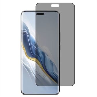 För Honor Magic6 Pro 5G Anti-Spion Härdat Glas Silkestryckning 3D Böjd Skärmskydd Sidolimmar