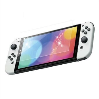 KJH-NS-062 Scratch härdat glas anti-fingeravtryck skärmskydd för Nintendo Switch OLED