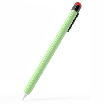 För Apple Pencil (2:a generationen) Silikonskydd Stötdämpande Ultratunn Pennhölje med Klipputsmyckning.