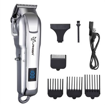 LANGBA Digital Display Cat Hund Clipper Elektrisk Pet Trimmer Hund Grooming Clippers med 4 Limit kammar