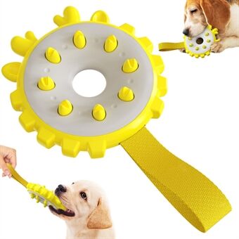 YH-01 Rund ringform Husdjurshund Tänder Rengöring Ring Leka Catch Interactive Toy