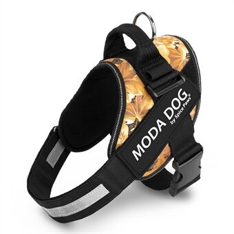 MODA DOG H047 Storlek M, Medium / Large Hundsele Sidoklämma Husdjursväst Anti-Rush Easy Control bröstrem med reflekterande rem - Peace Guard