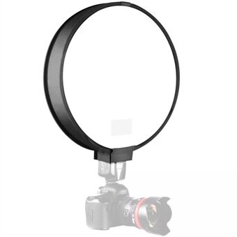 30cm / 40cm Diameter Universal Portabel Mini Liten Liten Rund Fotokamera Studio Skyttetält Svart och vitt tyg Ljusspridare Softbox