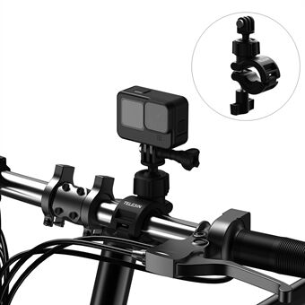 TELESIN DJ-HBM-001 360 ° Rotationshållare Cykel Cykel Motorcykel Styrefäste för GoPro Insta360 Osmo Action Mobiltelefon