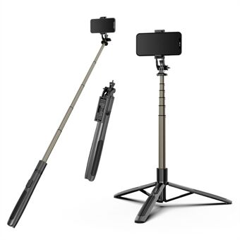 Q06 multifunktionell 1,56 m teleskopisk handhållen Bluetooth Selfie Stick- Stand med slutarfjärrkontroll