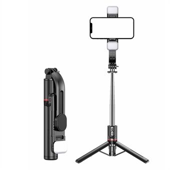 L13d 1160 mm Dual Fill Lights Version - Dimbar trådlös multifunktionell utdragbar Selfie Stick Selfie Stativ Stand