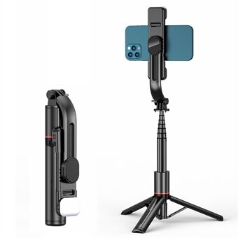 L12D 1085 mm Dual Fill Lights Version - Justerbart ljusläge Trådlös kontroll Multifunktionellt utdragbart bärbart handhållen Selfie Stick Selfie Stativ Stand