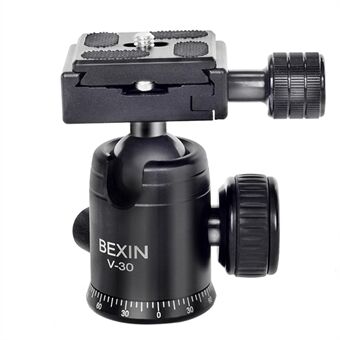 BEXIN V-30 Bärbar 360-graders roterande Head Panoramisk skyttekamera Stativadapter