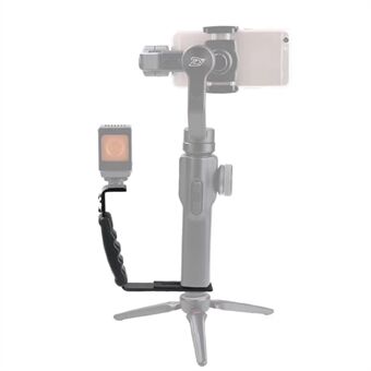 LDX Handheld Gimbal Extending Extern L-Bracket Mount Holder för DJI OSMO Mobile 2 / Zhiyun Smooth 4