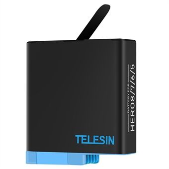 TELESIN GP-BTR-502 1220mAh Batteri för GoPro Hero 5 / 6 / 7 / 8 Kamerabatteriutbytesdel (Ej fullständigt avkodad batteri)