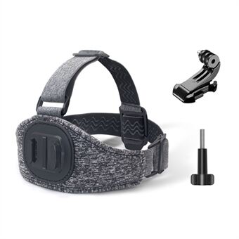 JUNNX JX-PJ-03 Huvudremshållare för GoPro Hero 9 10 11 utomhussportkamera Huvudbältesaccessoarer Magnetisk adapterkit