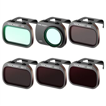 K&F CONCEPT SKU.1904 ND / UV / CPL Filterkit för DJI Mavic Mini / Mini2 / Mini SE / Mini 2 SE Drone Oljeavvisande AGC Optical Glass Filter