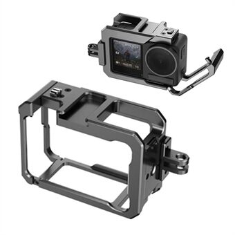 HEPAIL C-AC4 För DJI Osmo Action 4 / 3 Anti-Drop Skyddande Ram Aluminiumlegering Kamerabur