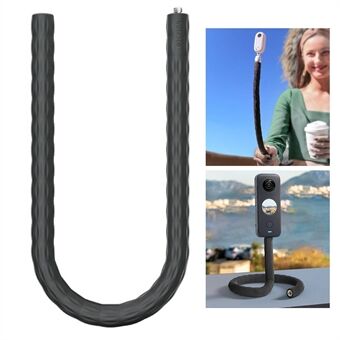 Ty-RXZJ-360 för Insta360 GO2 / ONE X2 / RS / R / X Flexibelt vridmonterat monteringsklämma med Stand Selfie Stick