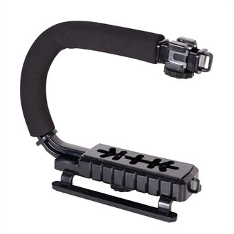 H002 Bärbar SLR-kamera Fotograferingssvamphandtag ABS Stabilisator U-formad DV- Stand Fill Light Mount Bracket