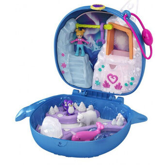 Lekset Polly Pocket Freezin Fun 12,8 cm blå 6-delad